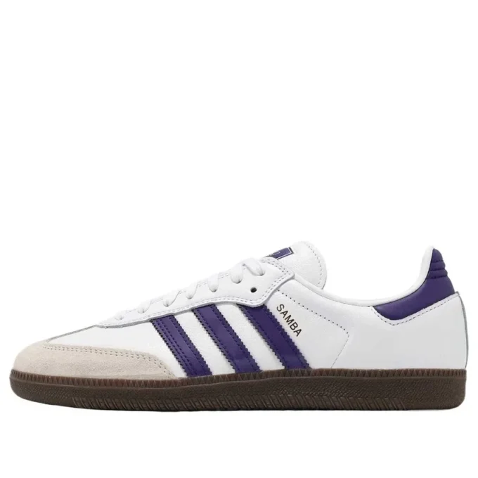Adidas Samba Adv «Cloud White Collegiate Purple Gold Metallic»