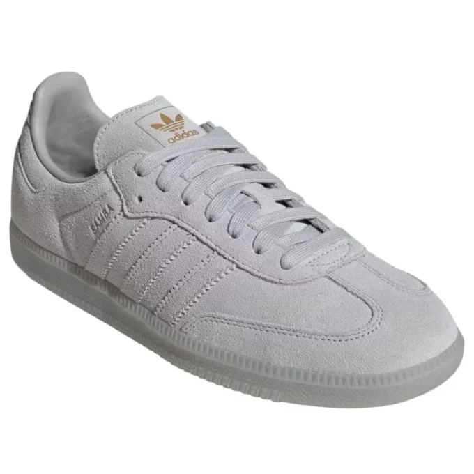 Adidas Samba «Grey Two Crystal White Gold Metallic»