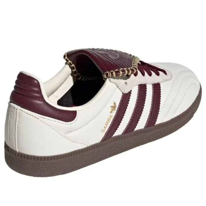 Adidas Samba Long Tongue «Cream White Maroon»