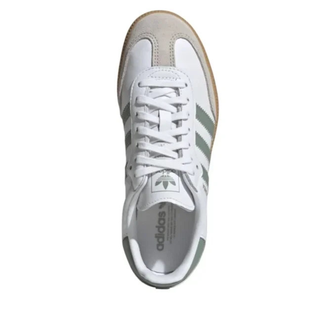 Adidas Samba OG «Cloud White Silver Green»