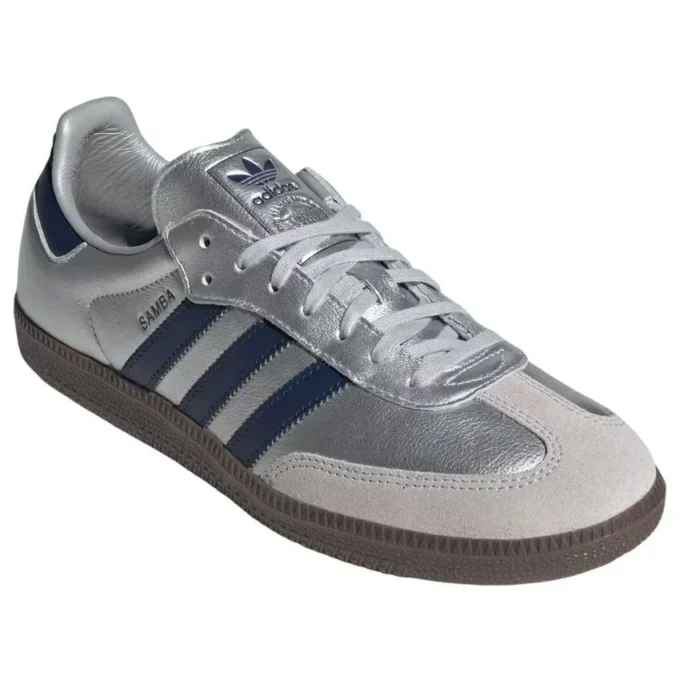 Adidas Samba OG «Matte Silver Night Indigo Gum»