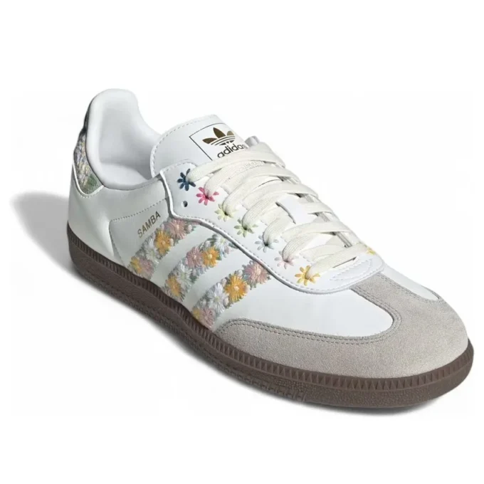 Adidas Samba OG Satin «Floral Cloud White Clear Granite»