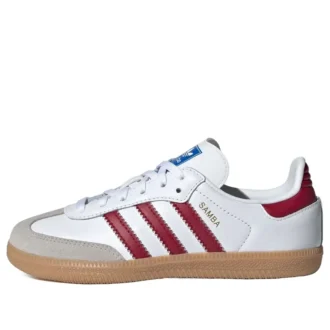 Adidas Samba OG «White Collegiate Burgundy Gum»