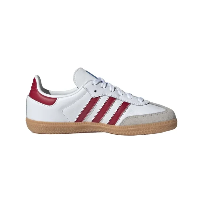 Adidas Samba OG «White Collegiate Burgundy Gum»