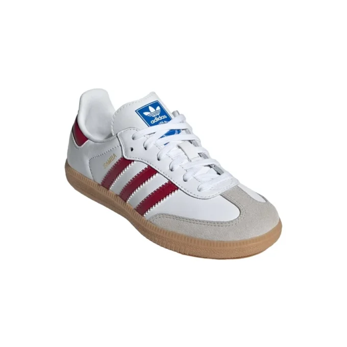 Adidas Samba OG «White Collegiate Burgundy Gum»