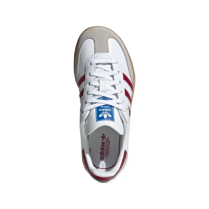 Adidas Samba OG «White Collegiate Burgundy Gum»