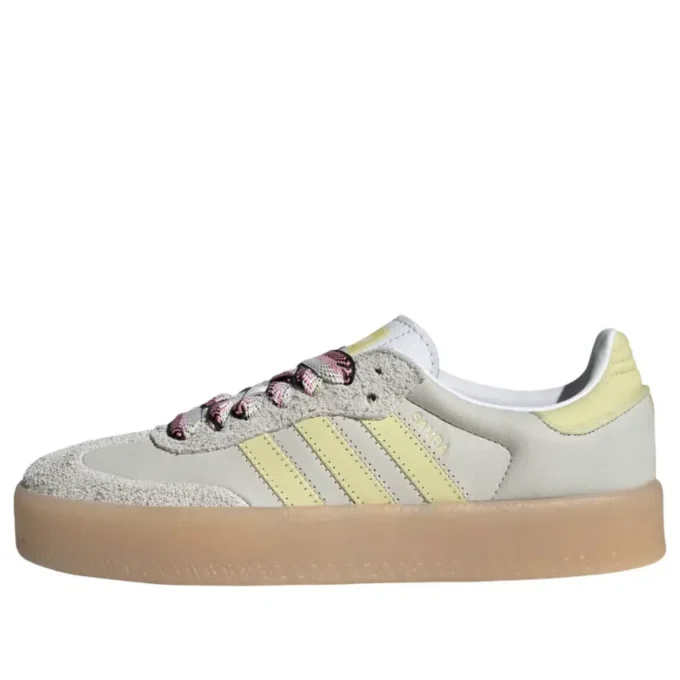 Adidas Samba «White Grey Powder Yellow»