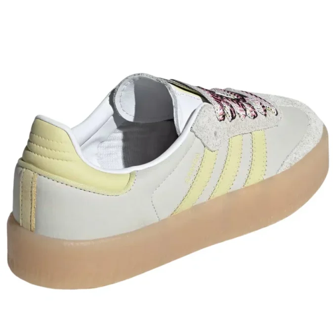 Adidas Samba «White Grey Powder Yellow»