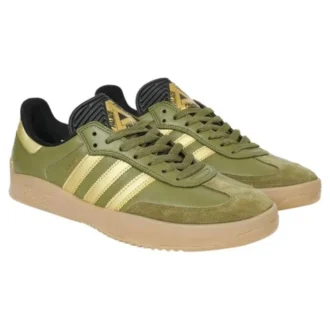 Adidas X Palace Samba Puig «Focus Olive Metallic Gold»